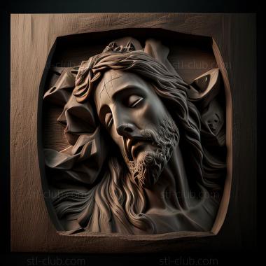 3D модель Святой Иисус (STL)